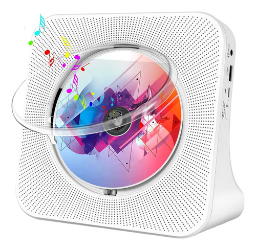 Reproductor De Cd De Escritorio Con Altavoces, Cd Bluetooth