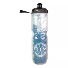 Garrafinha Térmica Caramanhola De Água Bike 700ml C Suporte Cor Azul