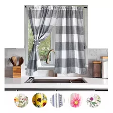 Cortinas Cocina Béla Home Estampada 1.30 Alto X 2m Ancho