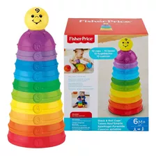 Fisher Price Torre De Potinhos Brinquedo Bebê + 6 Meses