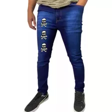 Calça Super Splash Skinny Jeans Destroyed Rasgada Masculina 