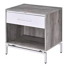 Mesa Decorativa Acme Furniture Cistus, Roble Gris Y Blanco 