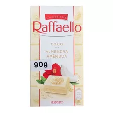 Barra De Chocolate Branco Raffaello Com Côco E Amêndoa 90g