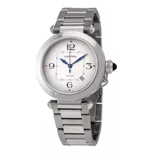 Cartier Pasha Automatic Silver Dial Reloj De Hombre Wspa0009