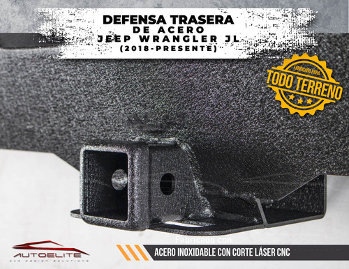 Defensa Bumper Trasera Acero Led Jeep Jl 2021 2022 2023 2024 Foto 3