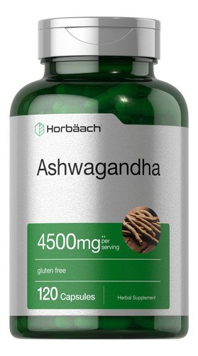 Horbaach Ashwagandha 3000 Mg 120 Capsulas Ginseng Inmunidad