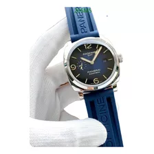 Reloj Panerai78 Hombre Correa De Caucho Azul 