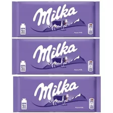 3 Chocolate Milka Alpine Milk 100g - Ao Leite Importado