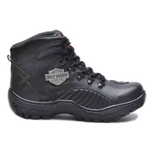 Bota Motociclista Harley Davidson Couro Motocycle Promoção