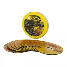 10 Discos De Corte Amoladora 115 X 1,0 Acero Inox Dogo Lata Color Amarillo