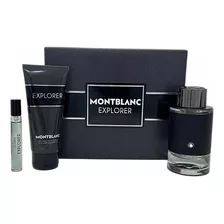 Mont Blanc Explorer Set De 3 Pz Con Miniatura Para Hombre