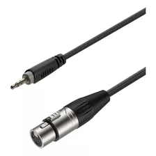Cable De Audio Aux. 3.5mm Jack Esréreo A Xlr Hembra 6 Metros