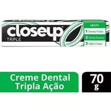 Creme Dental Triple Menta 70g Closeup