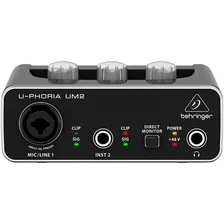 Behringer U-phoria Um2 Interfaz Placa Audio Usb 2x2 Oferta