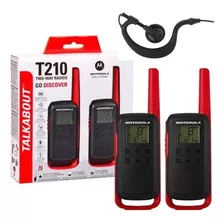 Kit Rádio Comunicador Motorola 32km Talkabout T210br + Fone