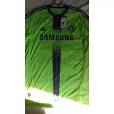 Camisa Chelsea 2010-2011 Verde Terceiro Uniforme Etiqueta