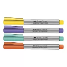 Marcador Multiuso Marca Tudo 4 Cores - Faber Castell 