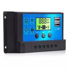 Controlador Automático De Carga Solar Pwm Lcd 10a Usb