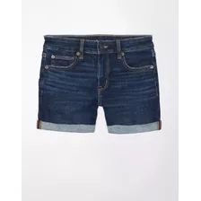 Short Midi De Mezclilla American Eagle Dark Ink