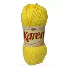 Hilaza Karen 100% Algodón Madeja De 100g Color Amarillo Canario