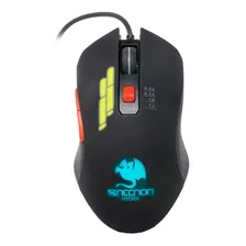 Mouse Necnon Ngm-hydra Gamer Alambrico Rgb 3200dpi Negro /v