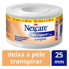 Fita Micropore Bege Nexcare 25mm X 1,35m