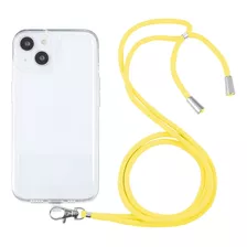 Funda De Tpu Transparente Con Cordón Para iPhone 13