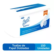 Toalla Manos Scott Essential Z Blanca 1 Hoja 1 Paq X150t