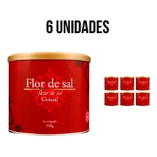 Flor De Sal Cimsal 350g Sal Marinho De Mossoró 6 Latas