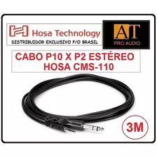 Cabo P10 X P2 Estéreo Hosa Cms-110 3 Metros Ñ Neutrik Canare