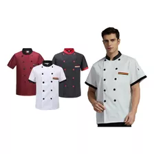 Chef Filipino,camisa Manga Corta Uniforme Algodón Respirable