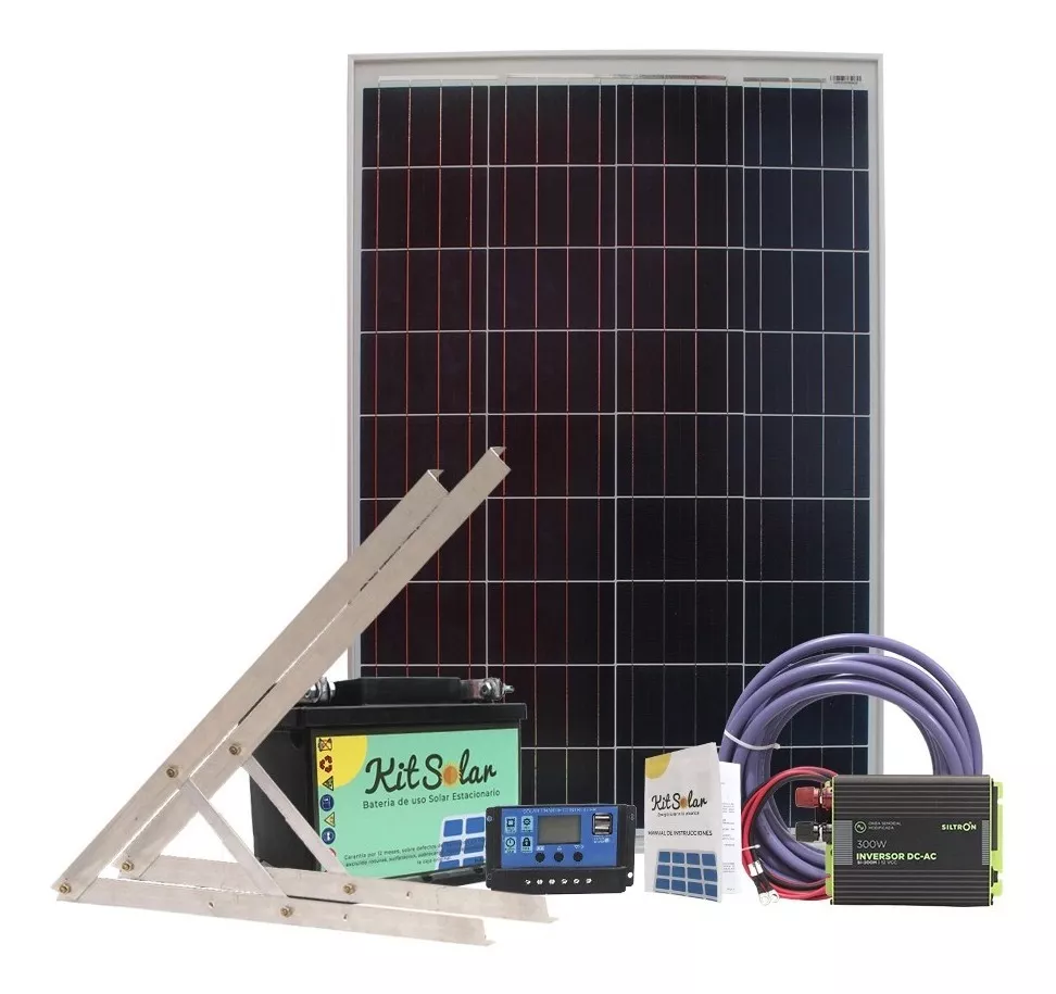 Kit Solar Completo Autoinstalable Energia Panel Bateria K1