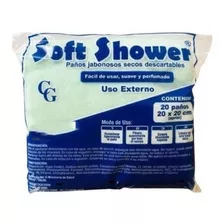 Paños Jabonoso Soft Shower Higiene Personal / Paquete 20un.