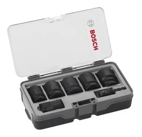 Juego De Llaves Tubo Y Adaptadores Bosch Impacto 7 Piezas