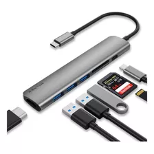 Hub Usb C Walnew 7 En 1 Con 4k Puertos Usb 3 Envio Inmediato