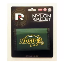 Monedero Rico Estado De Dakota Del Norte Ndsu Bison Nylon Tr