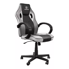 Cadeira Gamer Hoopson Reclinável E Giratoria, Black-white