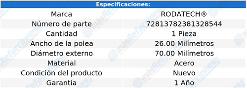 Polea Gua Accesorios Saturn Outlook V6 3.6l 08-10 Rodatech Foto 5