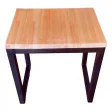 Banqueta Hierro Y Madera