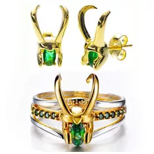 Joyería Anillo Loki Anillos Y Aretes Marvel Tv Vengadores