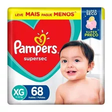 Fralda Pampers Supersec Xg 68