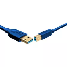 Cabo Usb Maxprint A Macho X B Macho 1.5m 6010711 - Azul