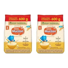 Kit 2 Cereal Infantil Mucilon Arroz E Aveia 600g