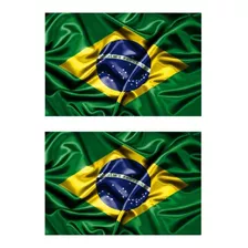 2 Unidades Bandeira Do Brasil (1,5m X 0,90cm) Poliéster