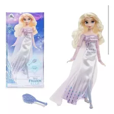 Elsa Frozen Muñeca 29cm Princesa Con Cepillo Disney Store