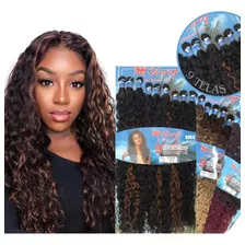 Cabelo Orgânico Cacheado Tela 80cm 320gr Weng Fecha 1 Cabeça