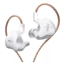 Auriculares In Ear Kz Edx Sin Microfono Blanco Hifi Monitoreo