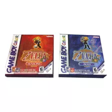 2 Cajas Custom Zelda Oracle Gameboy Color (solo Las Cajas)