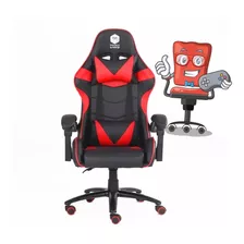 Silla Gamer Kanji Kj-463t Reclinable Con Ruedas Ecocuero