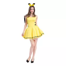 Halloween Disfraz De Pokémon Pikachu Para Mujer